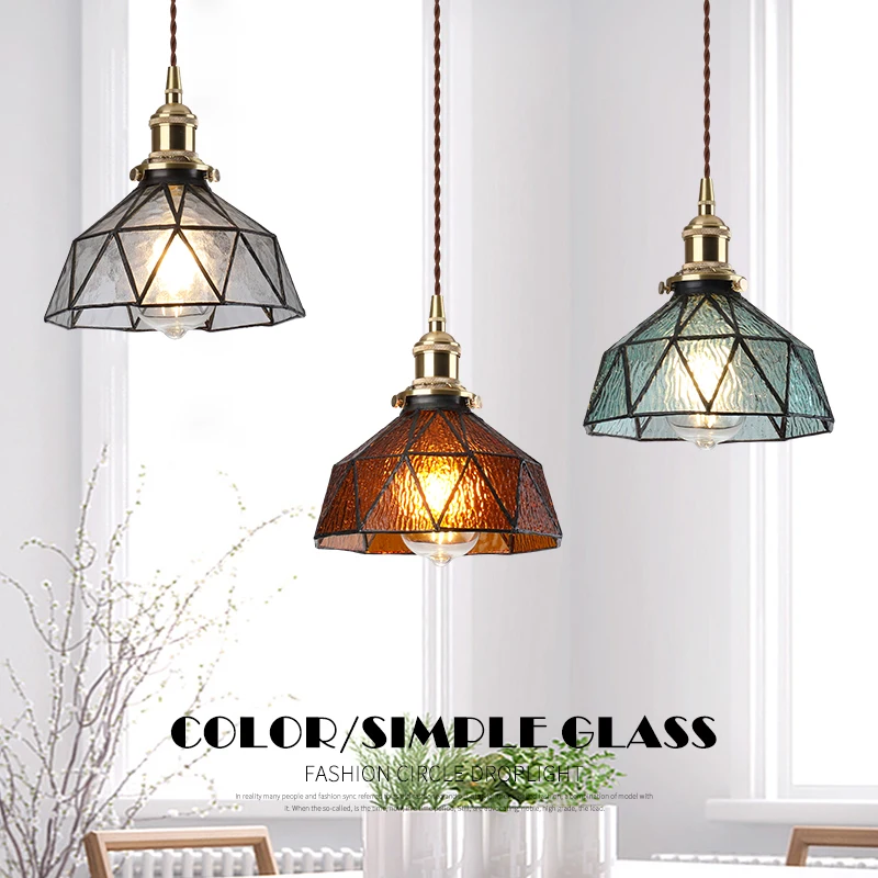 

Northern Europe Ins Brass Glass Aisle Lamp Hallway Bar Counter Restaurant Balcony Bedside Small Chandelier