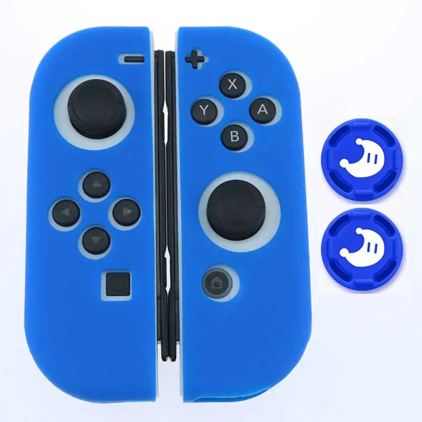 Мягкий силиконовый защитный чехол JCD для Nintendo Switch NS NX Joy-Con + 2 зажима джойстика |