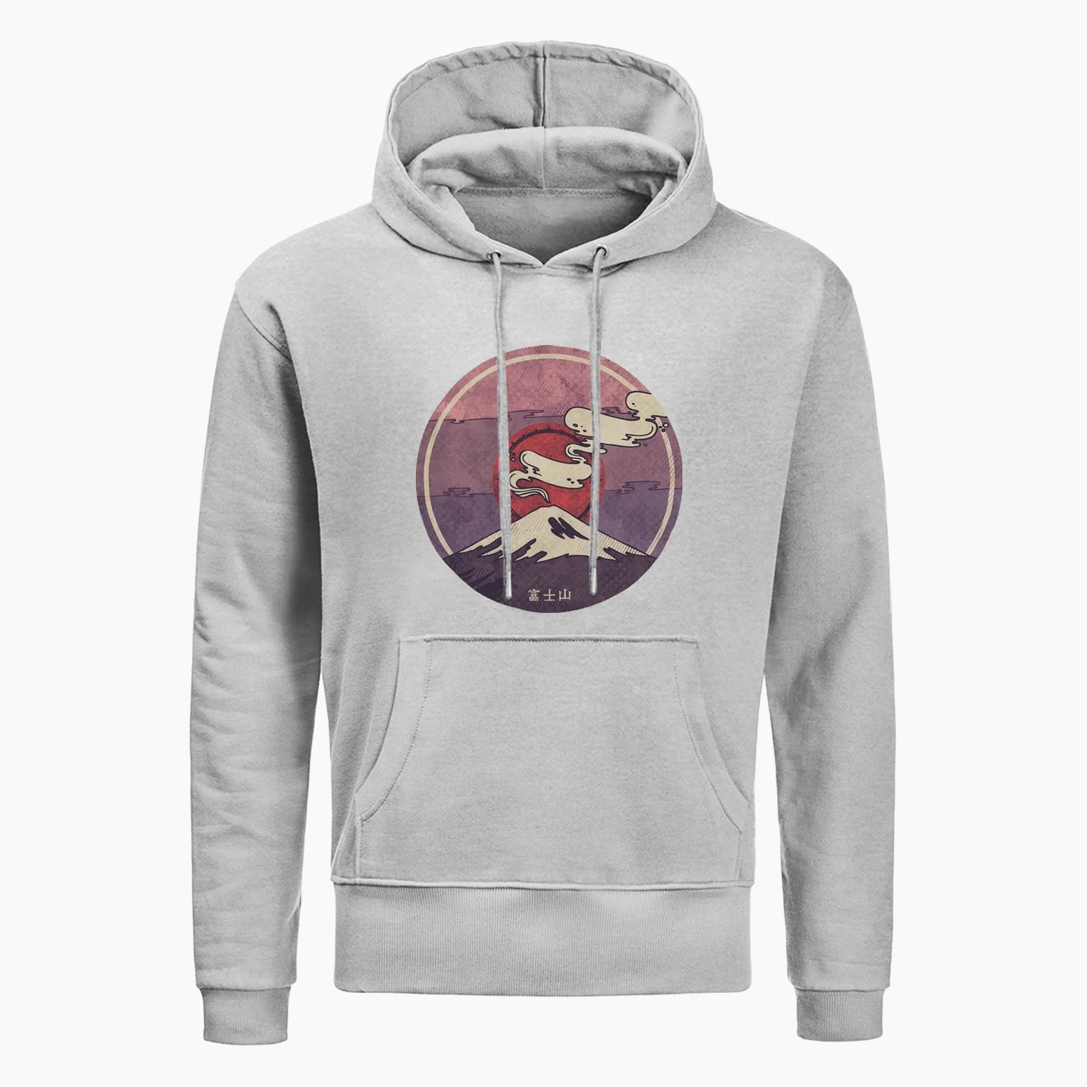 Новая Осенняя мода толстовка Mount Fuji Япония личность японские толстовки мужские с