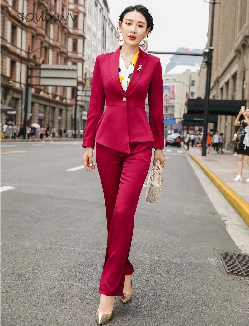 Женские деловые костюмы из высококачественной ткани деловая одежда для офиса
