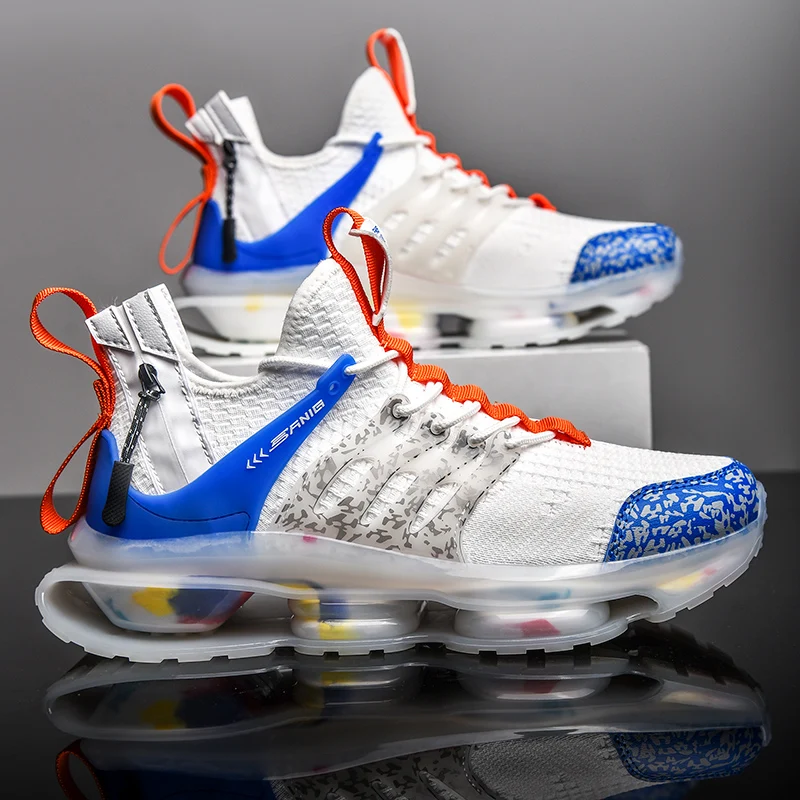 

INS Chunky Blade Sneakers Cushioning Popcorn Bottom Running Shoes For Men Harajuku Style Trendy Male Footwear 2021 New Arrivals