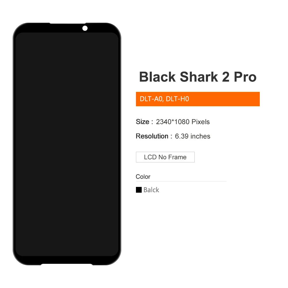 100% протестированный 6 39 ''для Xiaomi Black Shark 2 SKW H0 A0 ЖК дисплей сенсорный экран