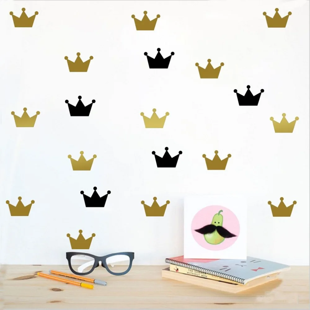 Креативная Принцесса Корона Наклейка на стену милые красивые украшения для дома