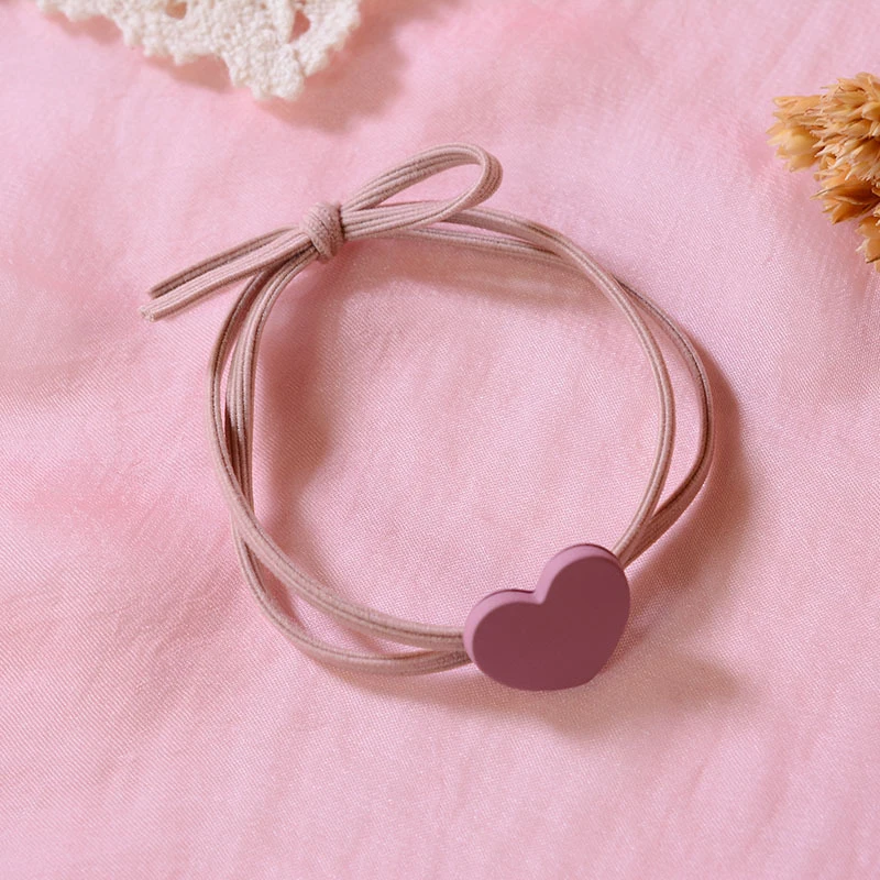 Милые милые эластичные резинки для волос резинка девочек и детей в форме сердца