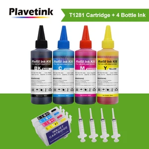 t1281 t1282 t1283 t1284 ink cartridge for epson stylus s22 sx125 sx430w sx435w sx438w sx440w printer 100ml ink refill kit free global shipping