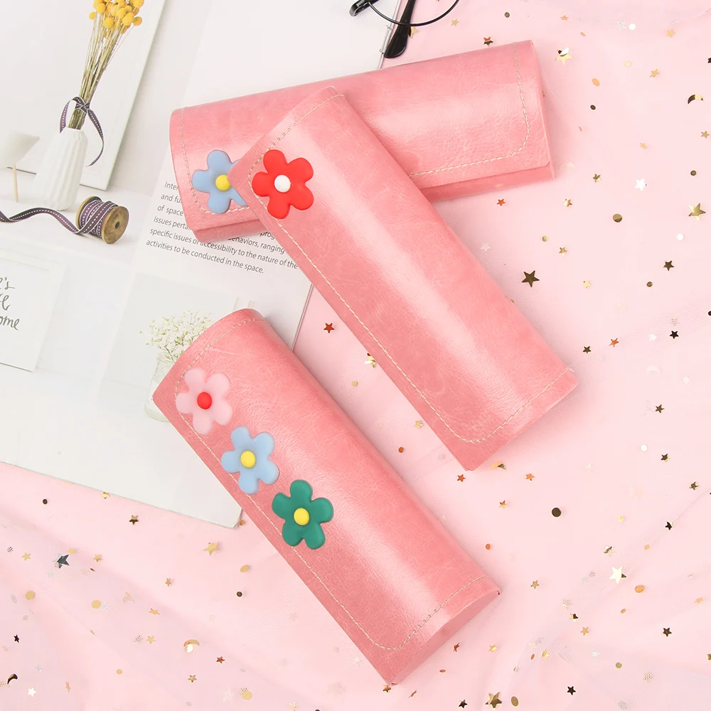 Коробка для очков с цветами и фруктами модный мультяшный милый розовый