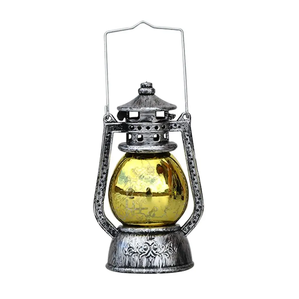 Винтаж масляная лампа Хэллоуин декоративное освещение Опора Тыква фонарик