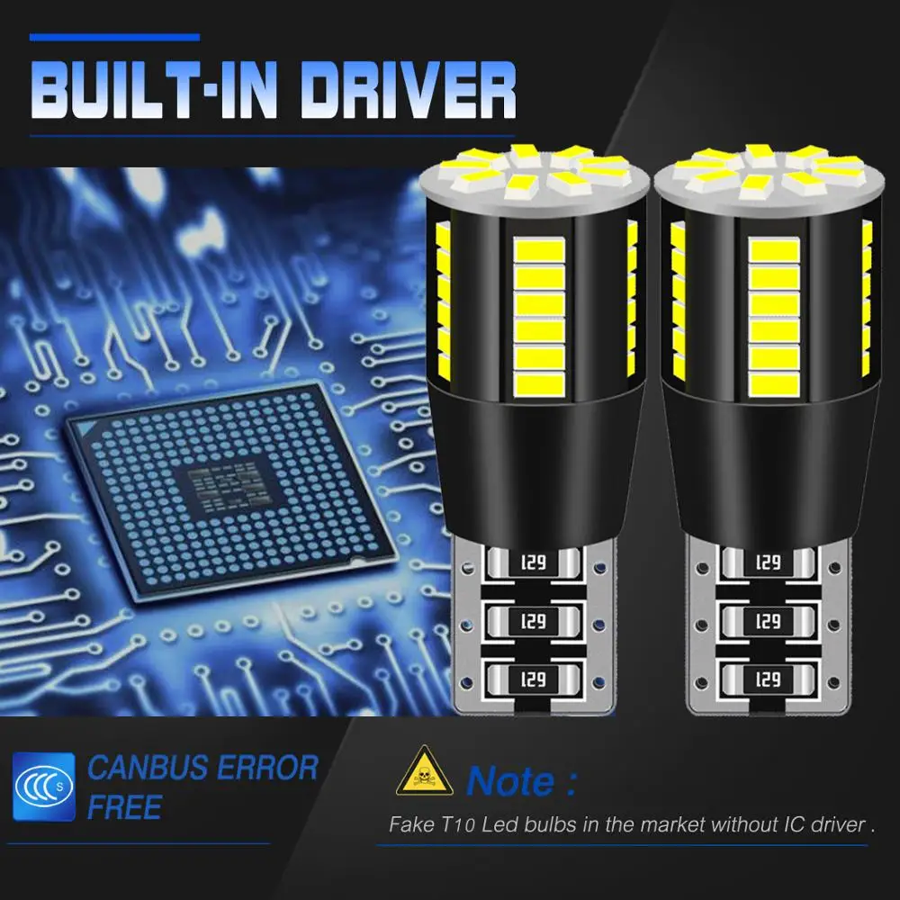 2 шт. автомобисветодиодный светодиодные лампы для указателей поворота T10 W5W 5W5 2835