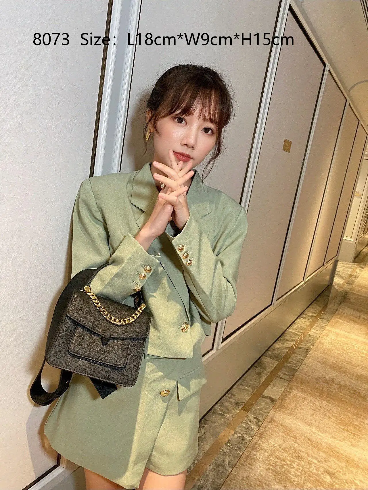 

High Quality Women Top Handbag One Shoulder And Crossbody Bag Genuine Cow Leather 2021 The New Style Gorgeous 5Color 18cm