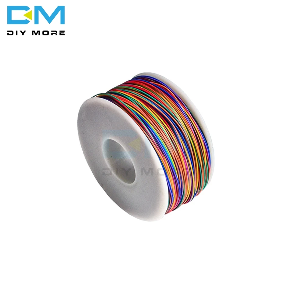 280M 30AWG Wrapping Wire 8 Colors Tin Plated Copper PCB Cable Breadboard Jumper Insulation Electronic Conductor Wire Connector