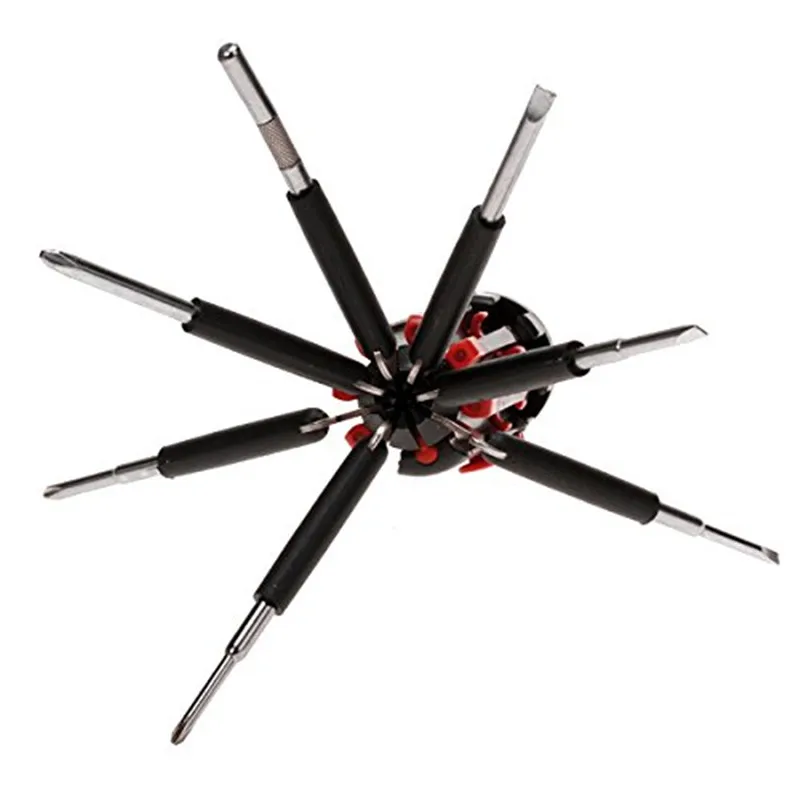 

8 in 1 Multi-functional Screwdriver 6 LED Torch Flash Light Hand Repair Integrated Flashlight Tools