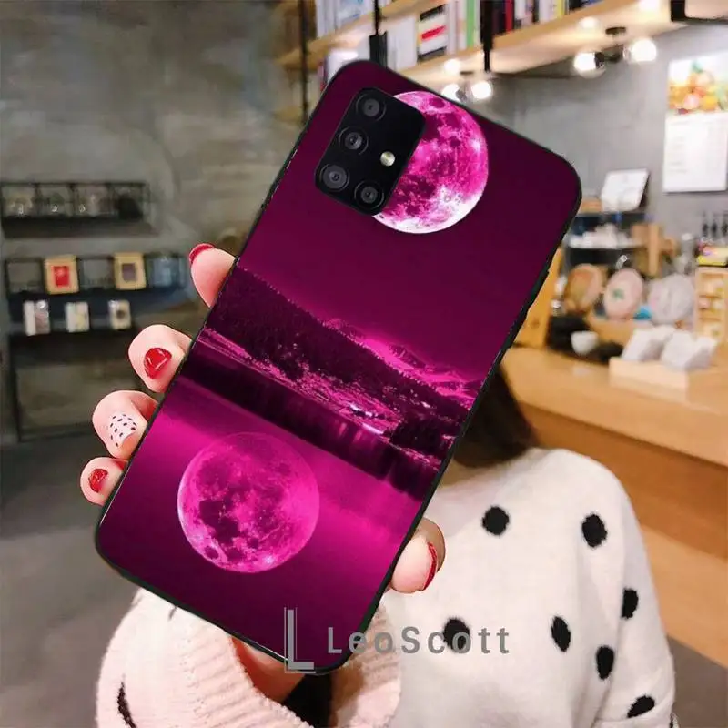 

with white moon stars space astronaut Phone Cases For Samsung A50 A51 A71 A31 A21S S8 S9 S10 S20 S21 Plus Fe Ultra 4G 5G