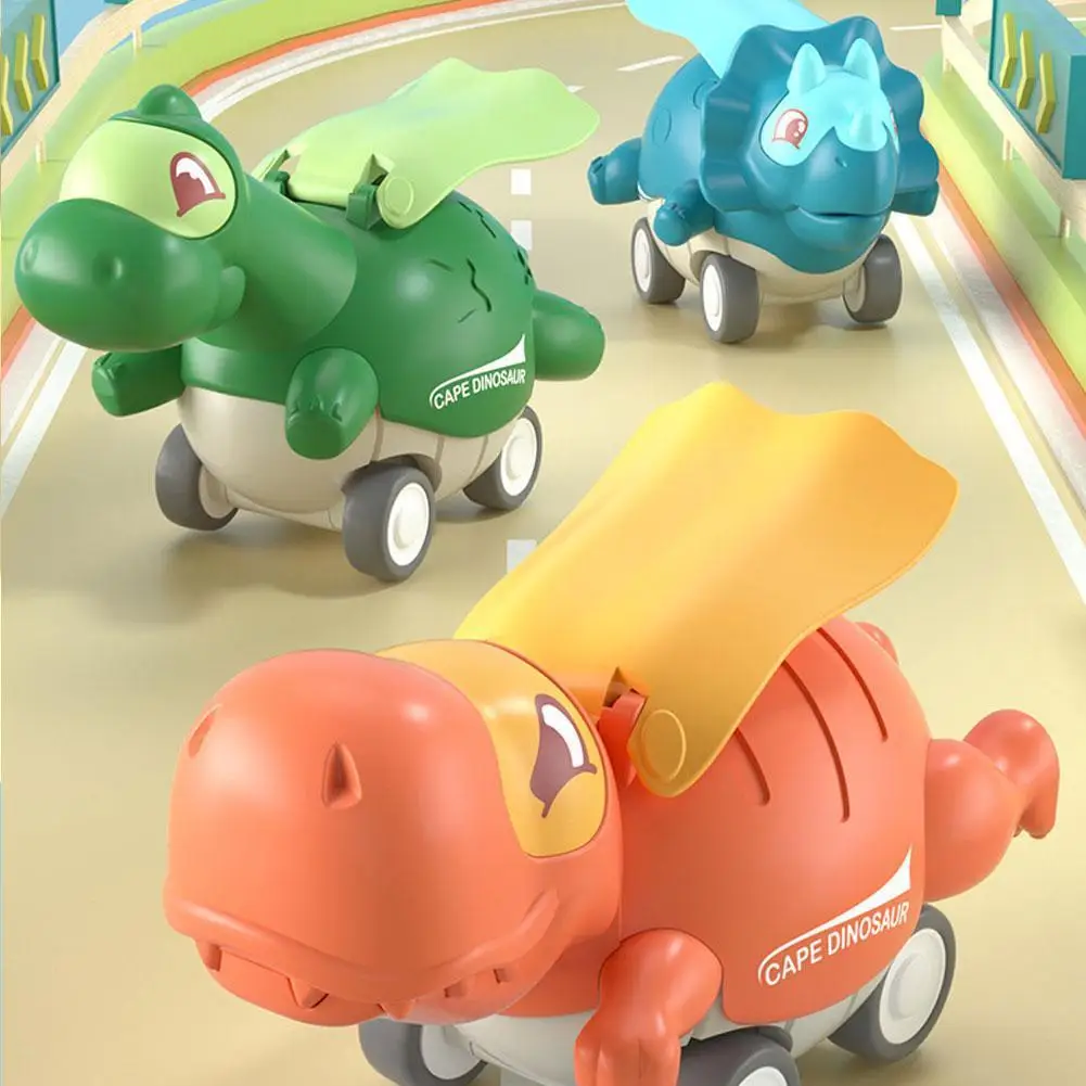 

New Dinosaur Car Inertial Pull Back Press Sliding Car Dragon Motorcycle Educational Kids Toys Chrismas Gifts Tyrannosaurus