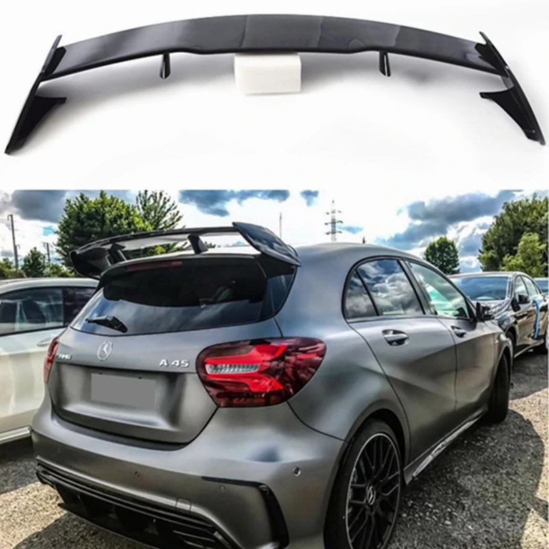 

for Mercedes W176 A Class 5-door Hatchback 2013 - 2018 A180 A200 A250 A45 AMG Style ABS Rear Boot Spoiler Tail Lid