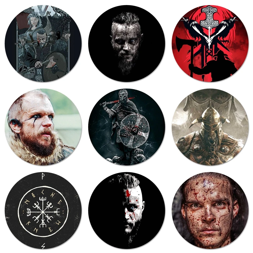 Vikings серия 4 Значки значки значок Металлические для украшения одежды рюкзака | Дом
