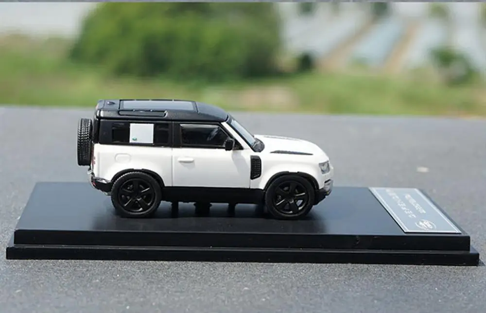 1/64 масштаб Lan * d Rover новая Defender белая Коллекционная модель автомобиля