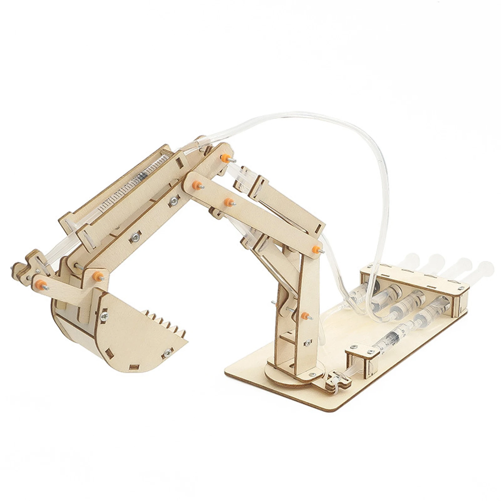 

DIY STEM Hydraulic Excavator Model Puzzle Painted Toys for Children Educational Science Experiment Technology Toy Set