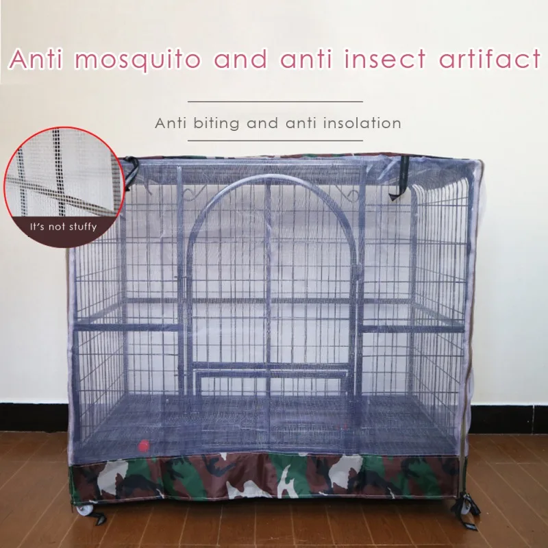 

Pet Dog Tent Cover Breathable Pet Cage Mosquito Net Cover Waterproof Indoor Outdoor Dog Crate Cover Dog Accessories(Cage Cover)