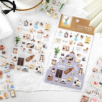 diy cute food warm home decorative diary album calendar adhesive sticker scrapbooking craft