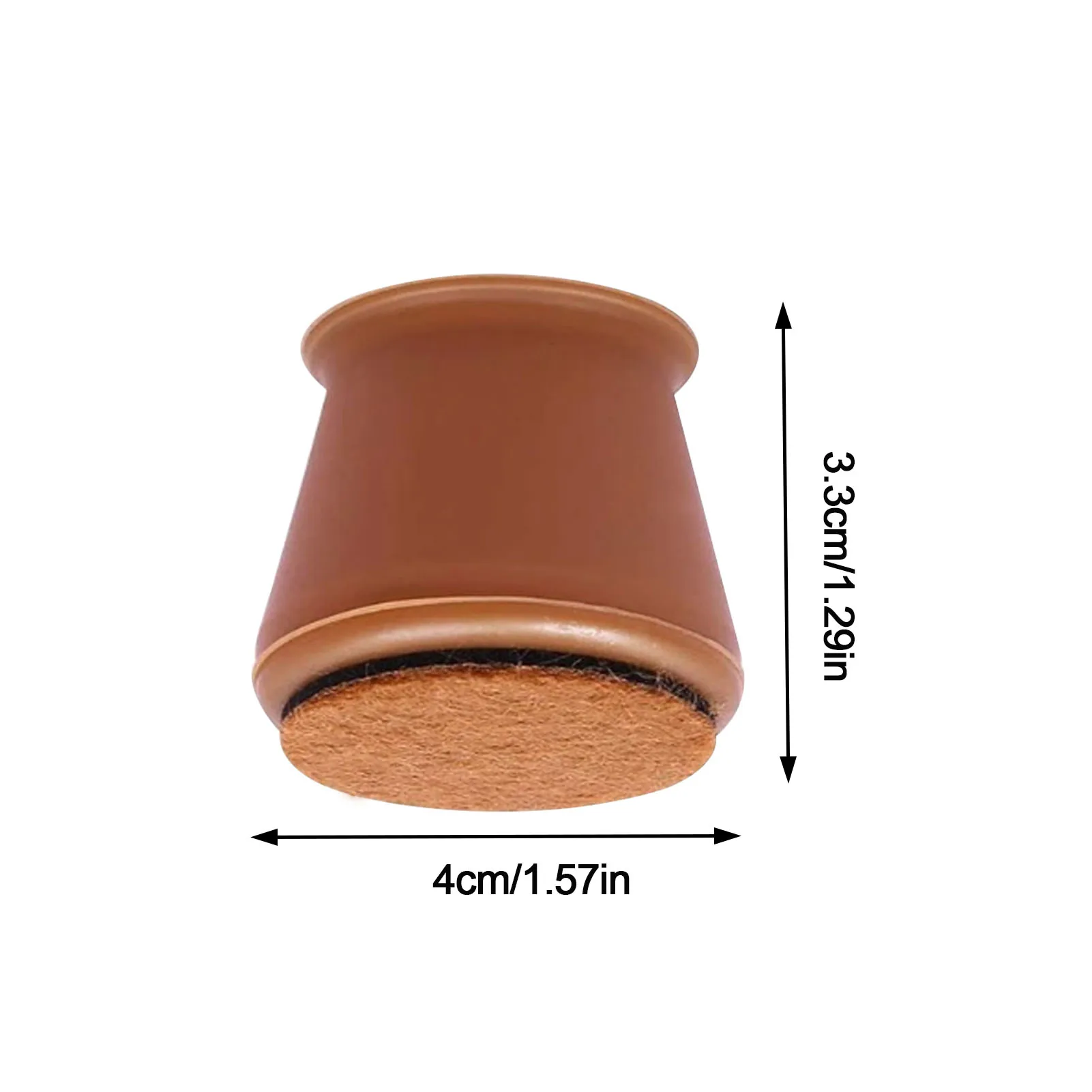 

4pcs Table And Chair Foot Protective Cover Felt Table And Chair Protect Bottom Furniture Legs And Floor for Quiet Situation