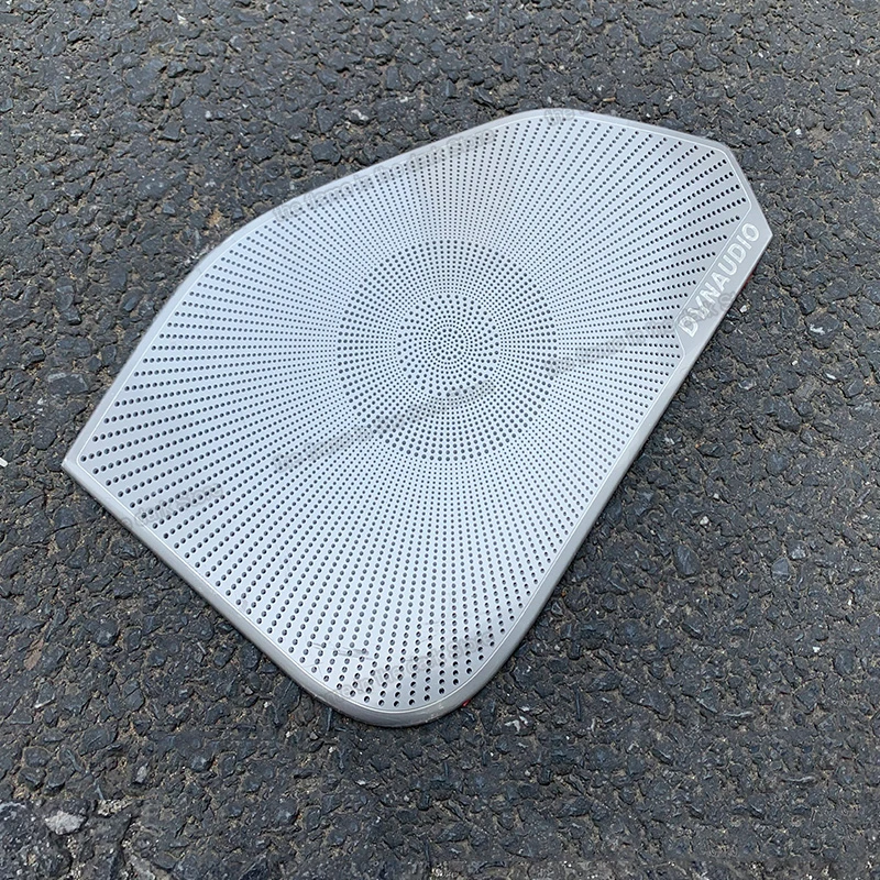 

lsrtw2017 car door sound trims for volkswagen golf 7 vw speaker 2013 2014 2015 2016 2017 2018 2019 black silver frame