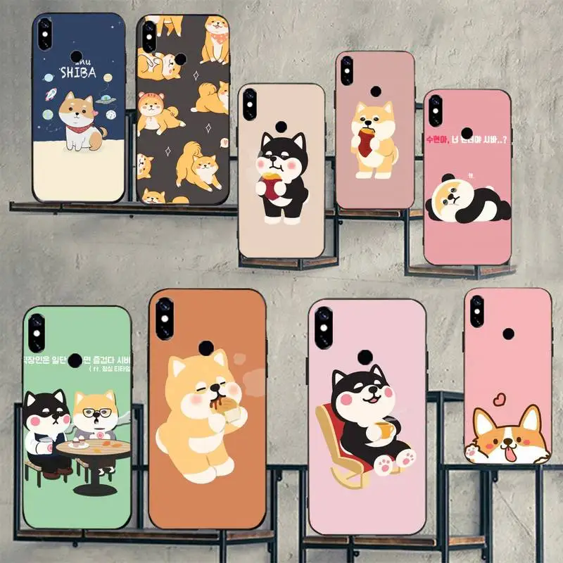 

Cute Shiba Inu Corgi Phone Case For Xiaomi redmi mi note 9 9a 8 8a 10 9 9s 8 8t 7 9t 10 pro max cover