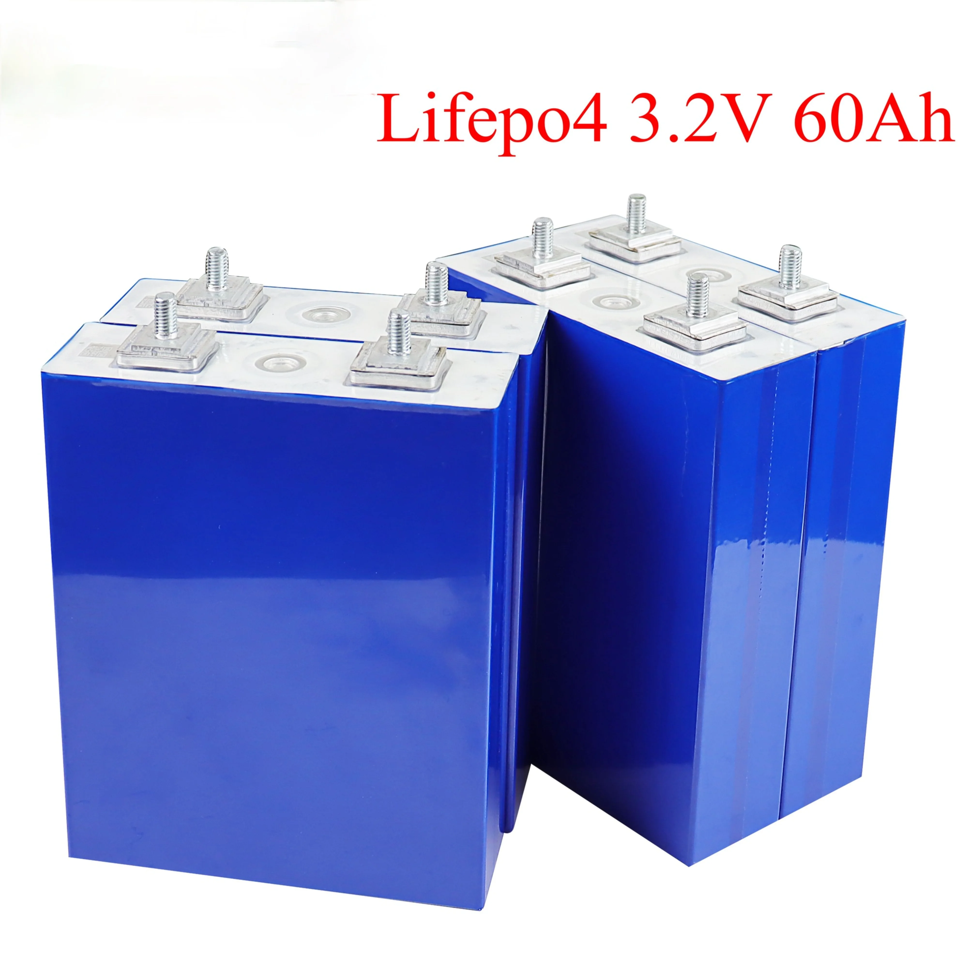 

2021 4PCS 3.2V 60Ah Lifepo4 Battery Pack 12V 24VCell Lithium Iron Phosphate Solar Ebike Car Boot Start Solar Motorhome Solar