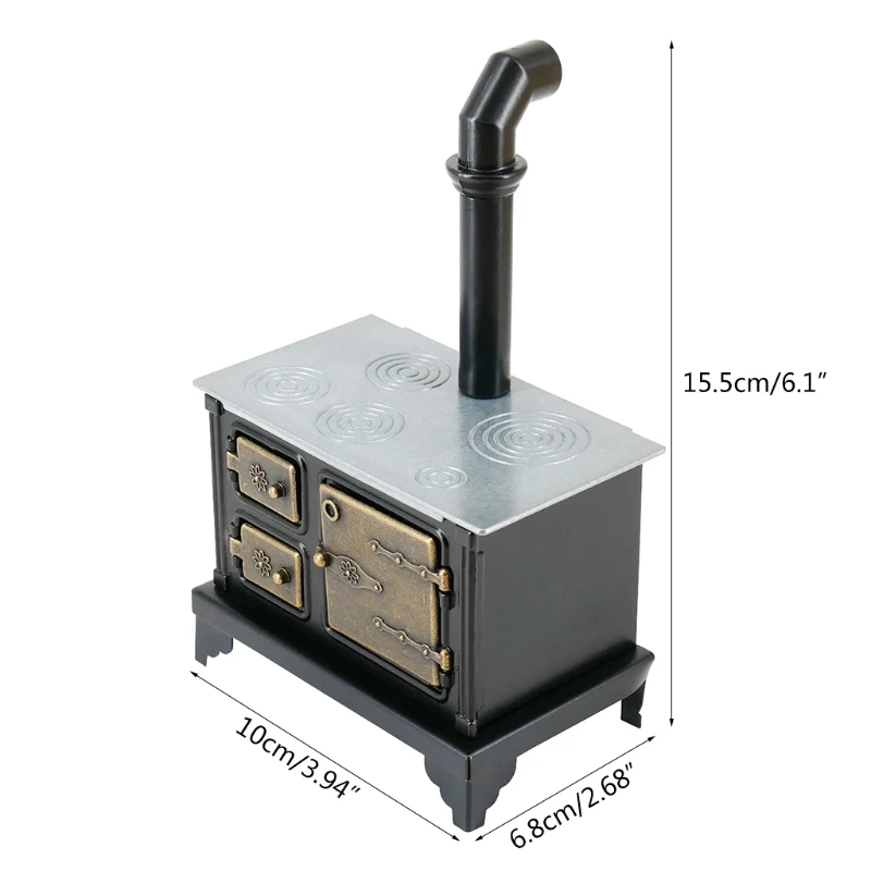 

1:12 Scale Mini Stove Chimney Model Dollhouse Miniature Accessories Kitchen Toy Doll House Decoration