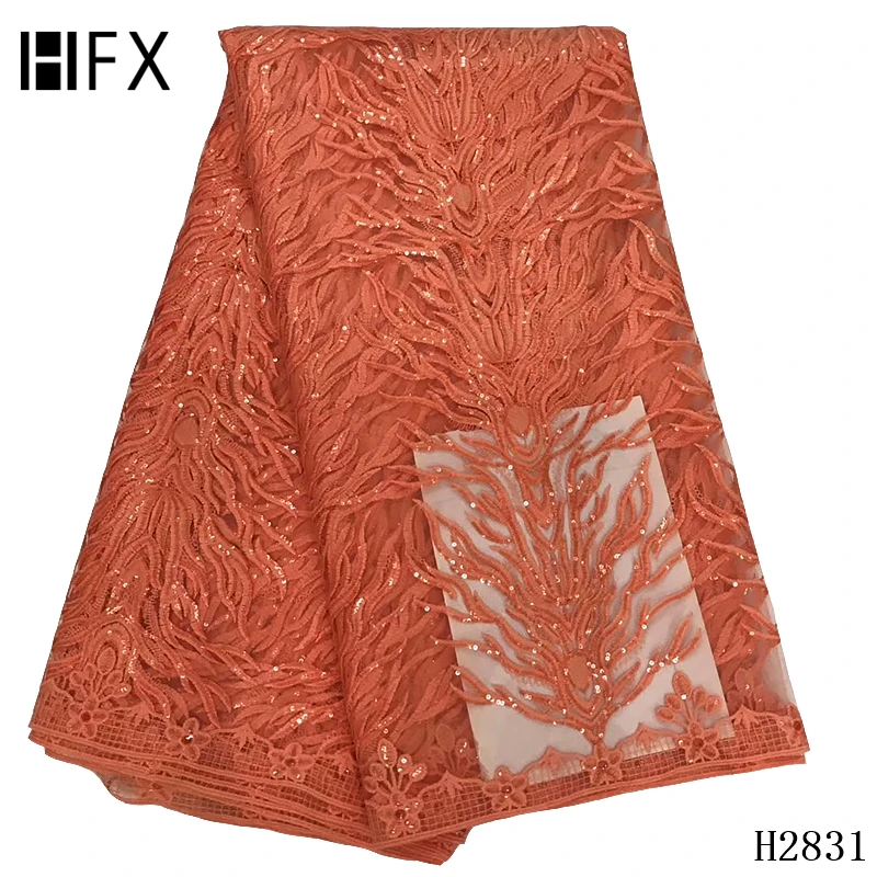 HFX 2019 Высококачественная нигерийская Свадебная лента ткань новая в африканском