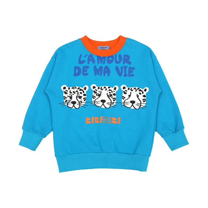 

Girls Hoodies Boys Sweaters Childrens Pullovers Beautiful Floral Pattern Korean Kids Clothes Cotton Unisex 1-11Y