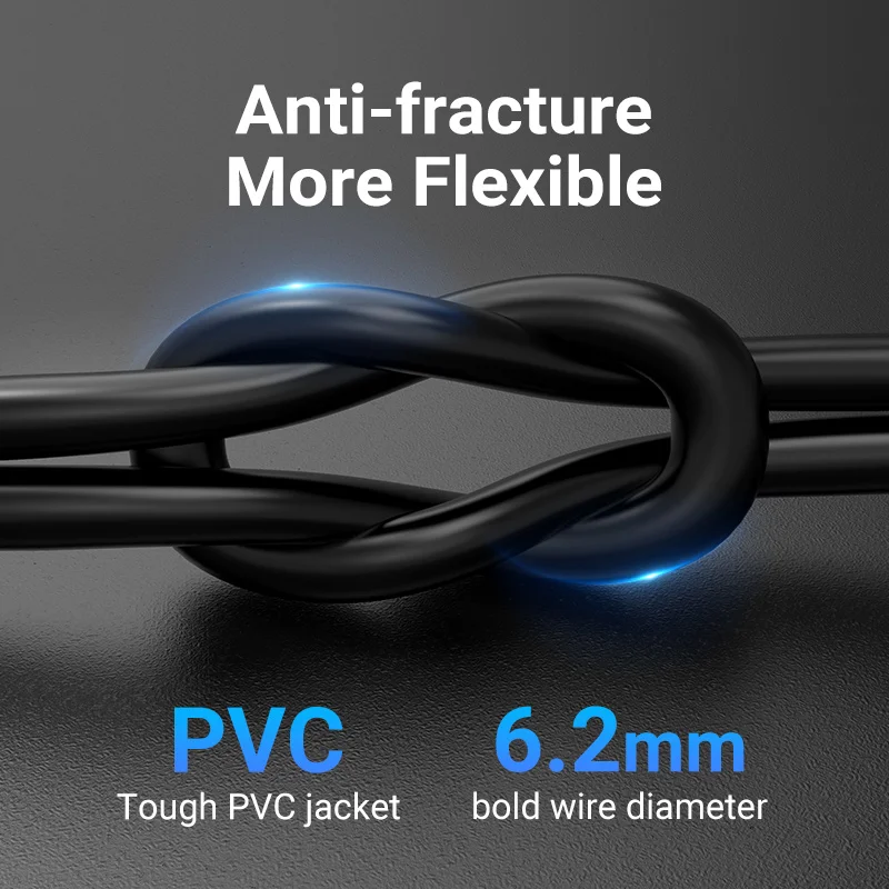 Удлинительный кабель Vention Ethernet RJ45 Cat6 SFTP штекер гнездо Cat 6 соединительный адаптер