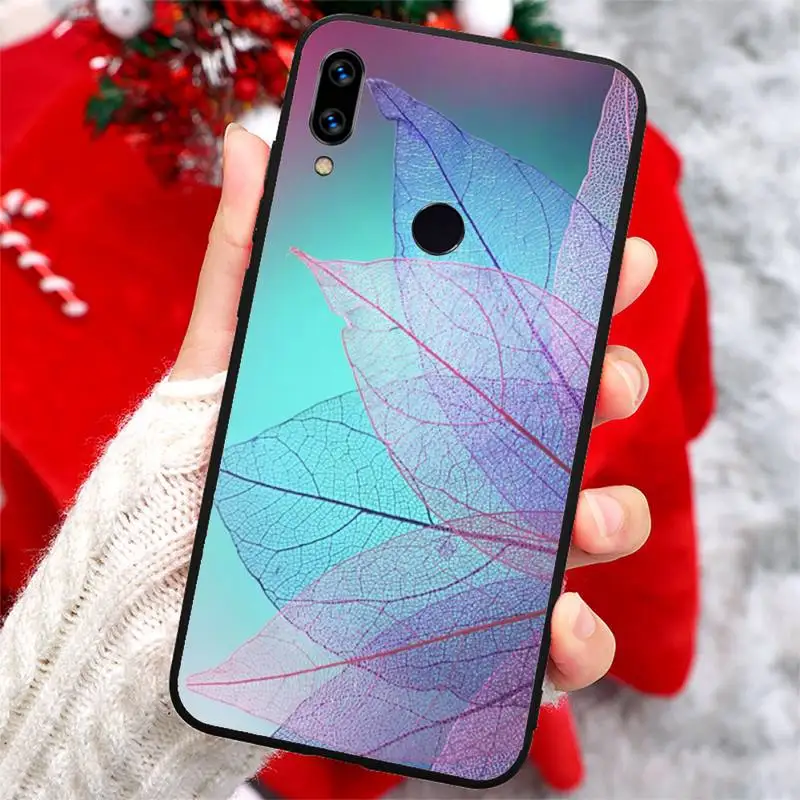 

Leaves aesthetics pattern Phone Case For Xiaomi Redmi note 7 8 9 t k30 max3 9 s 10 pro lite