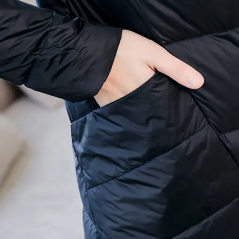 

Winter Hot Sales Cotton Long Sleeve Women Down Jacket Stand Collar Slim-Fit Thick Commuting Both Sides To Wear Down Jacket