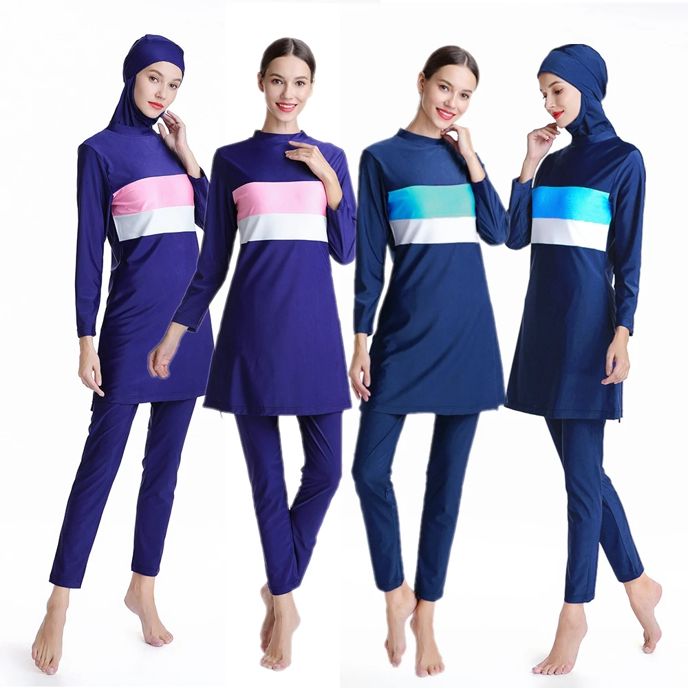 Модные Повседневные купальные костюмы с длинным рукавом для женщин