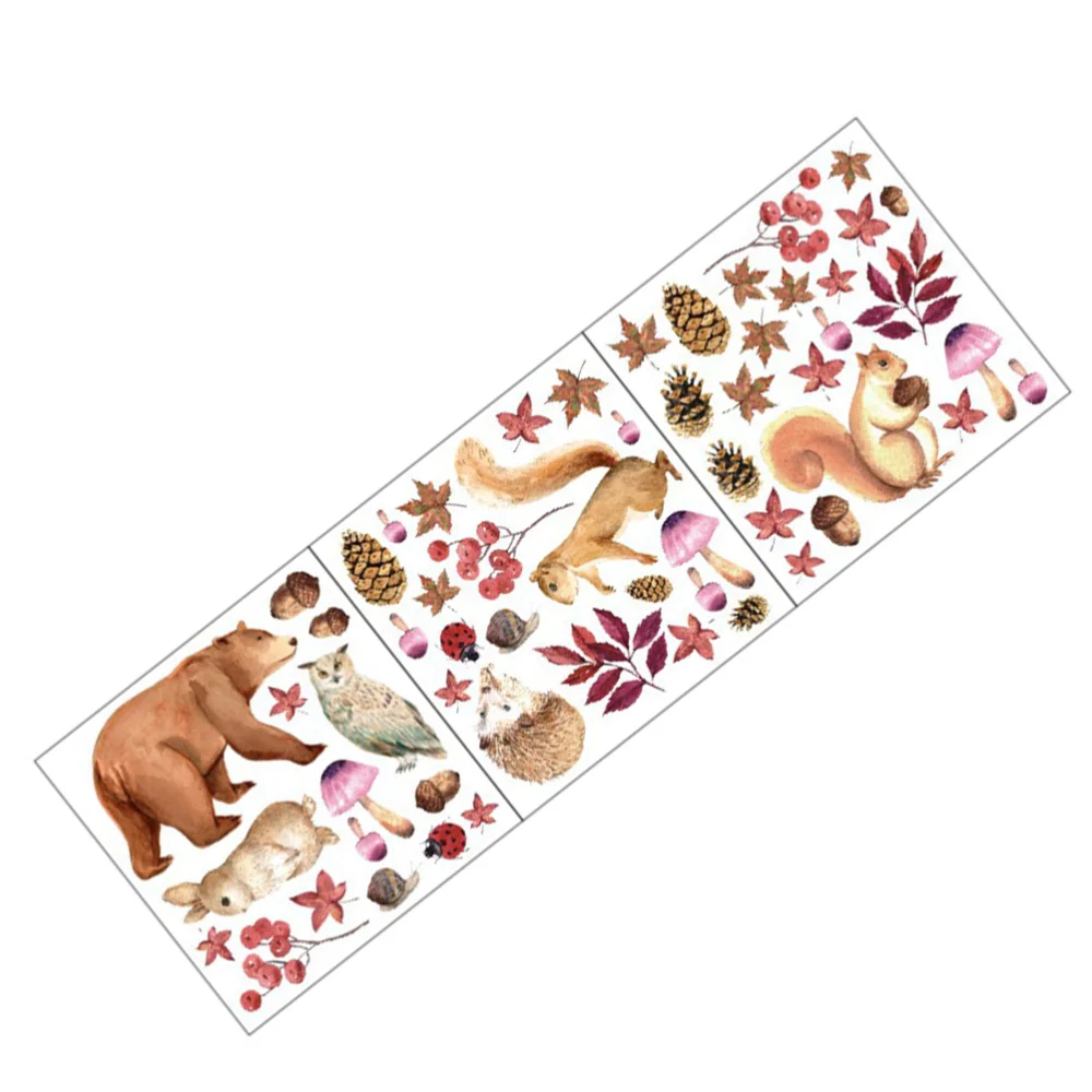 

1 Sheet Thanksgiving Decorative Sticker Background Sticker Window Sticker