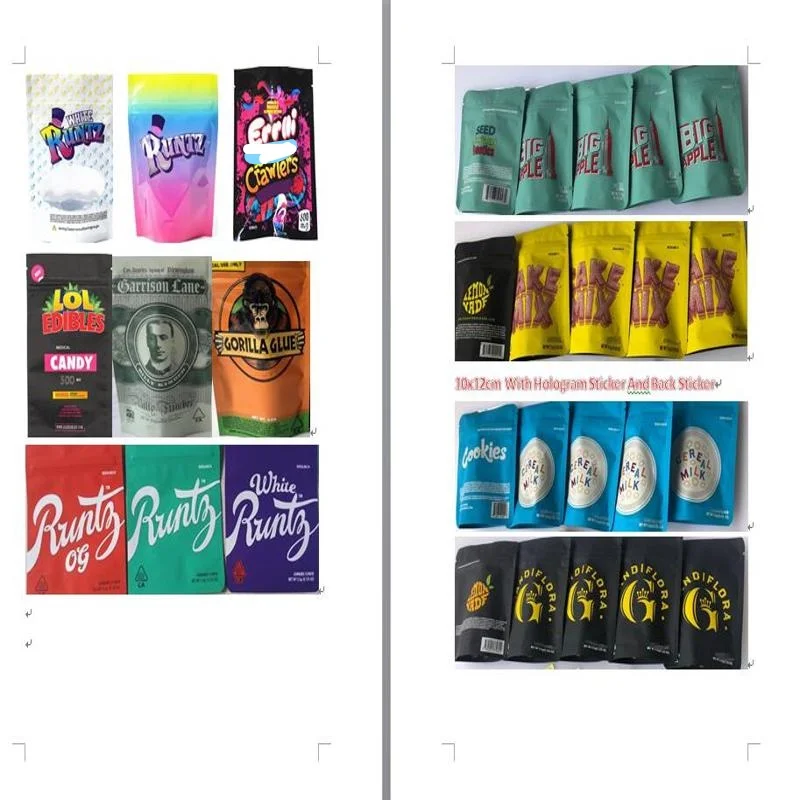 

2020 New Bags Yahemi Yellow Green Mylar Bags Local Medicated Edibles Smell Proof Bags PIPtw