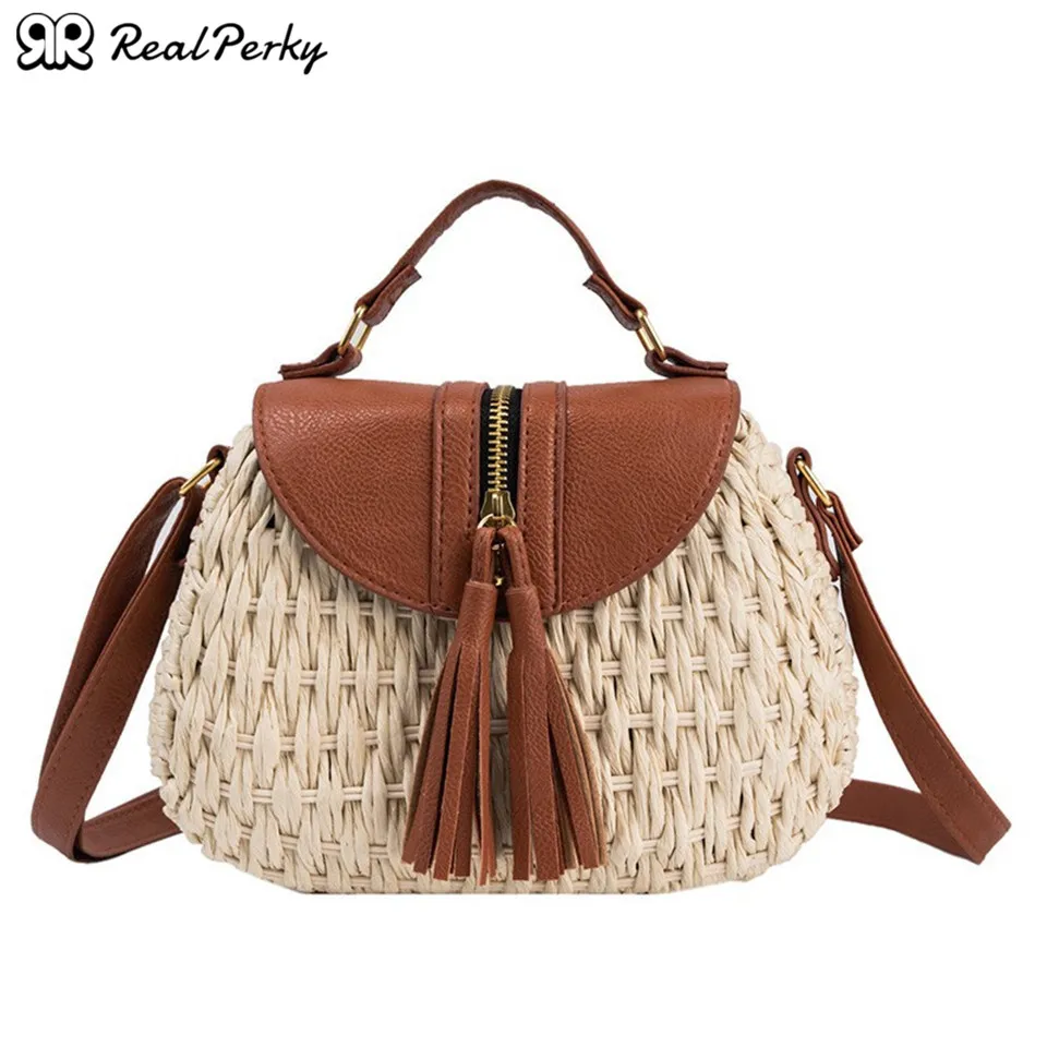 

Paper Rope Messenger Beach Vacation Shoulder Woven Crossbody Straw Bags for Women High Quality Fashion Flap Pocket