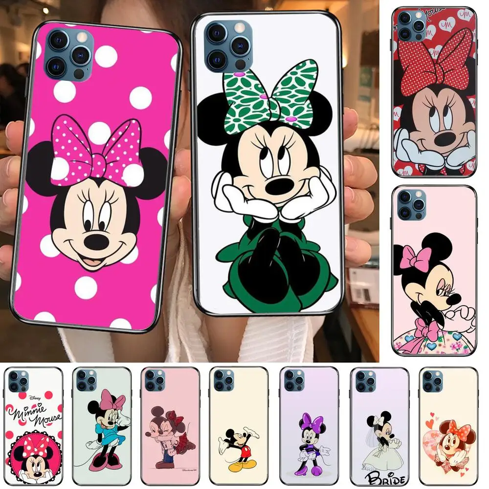 Чехол для телефона с изображением Минни Маус iPhone 11 Pro Max 12 8 7 6 S XR PLUS X XS SE 2020 - купить