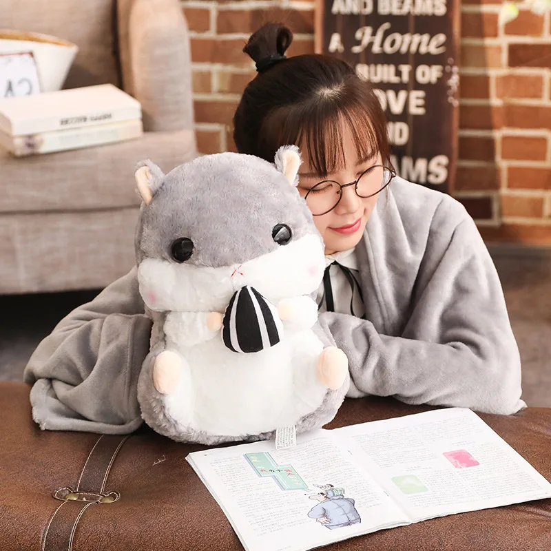 40 см кавайный хомяк кукла плюшевые игрушки подушка для рук милые Аниме Мягкие