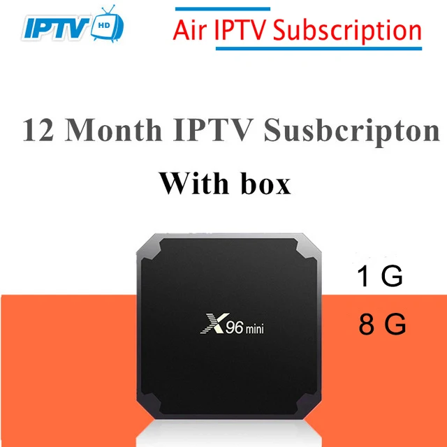 12 Month n 1G8G Box Air IPTV подписка Франция Италия Нидерланды арабский Испания Швеция Португалия северная канада США android Smart IPTV M3U - Цвет: 12 Month n 1G8G Box