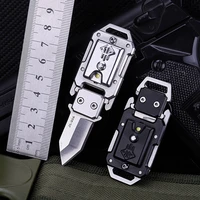 9cm mini illuminated pocket knife portable field survival keyring short knife folding knifes