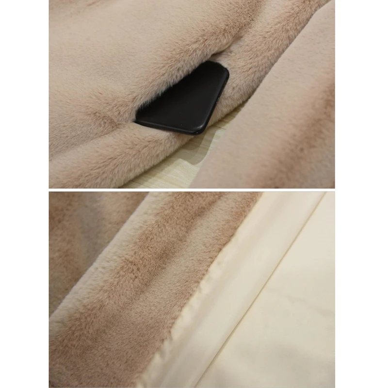 Женское пальто из искусственного меха норки зимняя модная новинка плотное