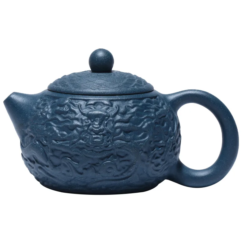 

Zisha teapot origin Yixing raw ore Tianqing mud purple clay teapot handmade dragon pattern Xishi pot