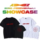 Дышащая Молодежная Футболка с коротким рукавом и надписью ZERO:FEVER, часть 2, топы ATEEZ, универсальная простая парная одежда, летняя свободная футболка