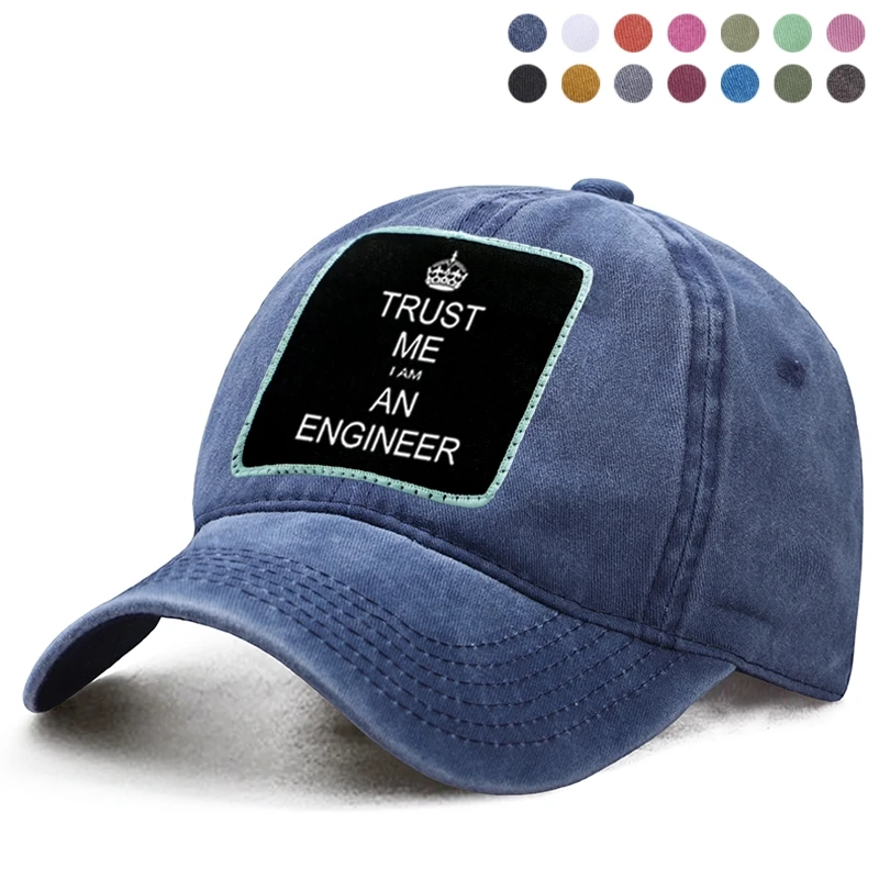 Бейсбольная кепка Trust Me I Am Engineer Dad Trucker Bone однотонные шапки женские береты с