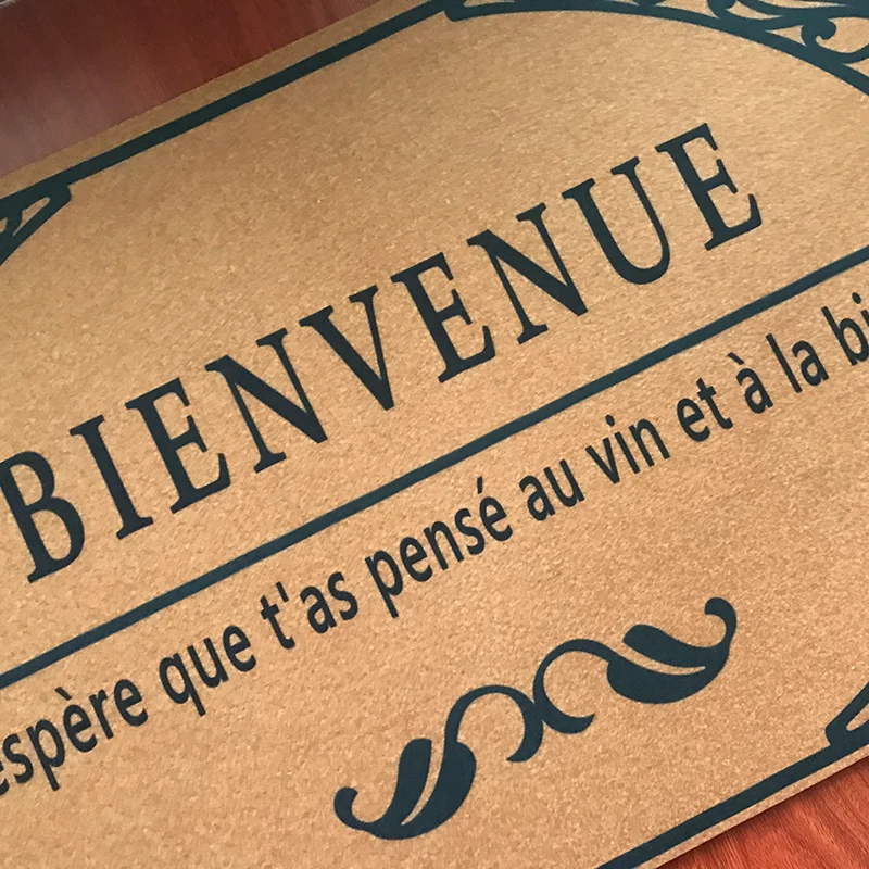 Забавный приветственный коврик для входной двери приветствуется французский