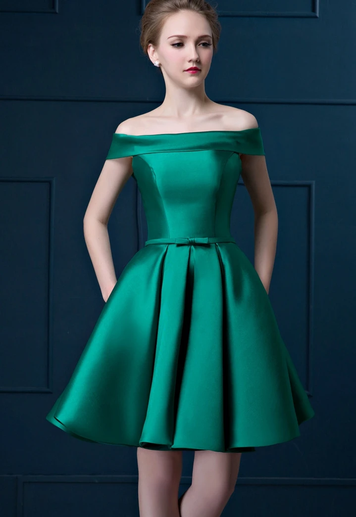 Vestido madrinha новые атласные платья подружки невесты с открытыми плечами и открытой спиной, золотое, королевское, голубое, фиолетовое, розовое, длина до колена, свадебные g