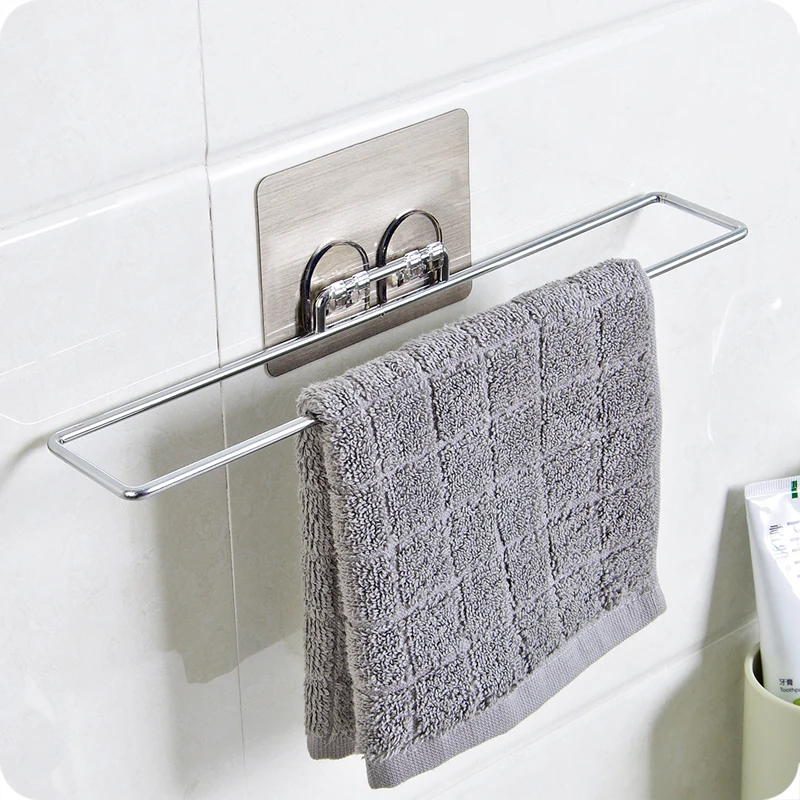 Главная Нержавеющая сталь самоклеящиеся Полотенца держатель настенный шкаф
