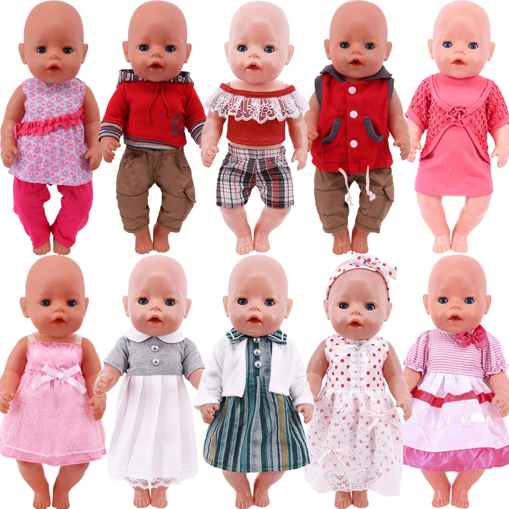 Одежда для куклы платье футболка штаны паста аксессуары 18-дюймовых американских