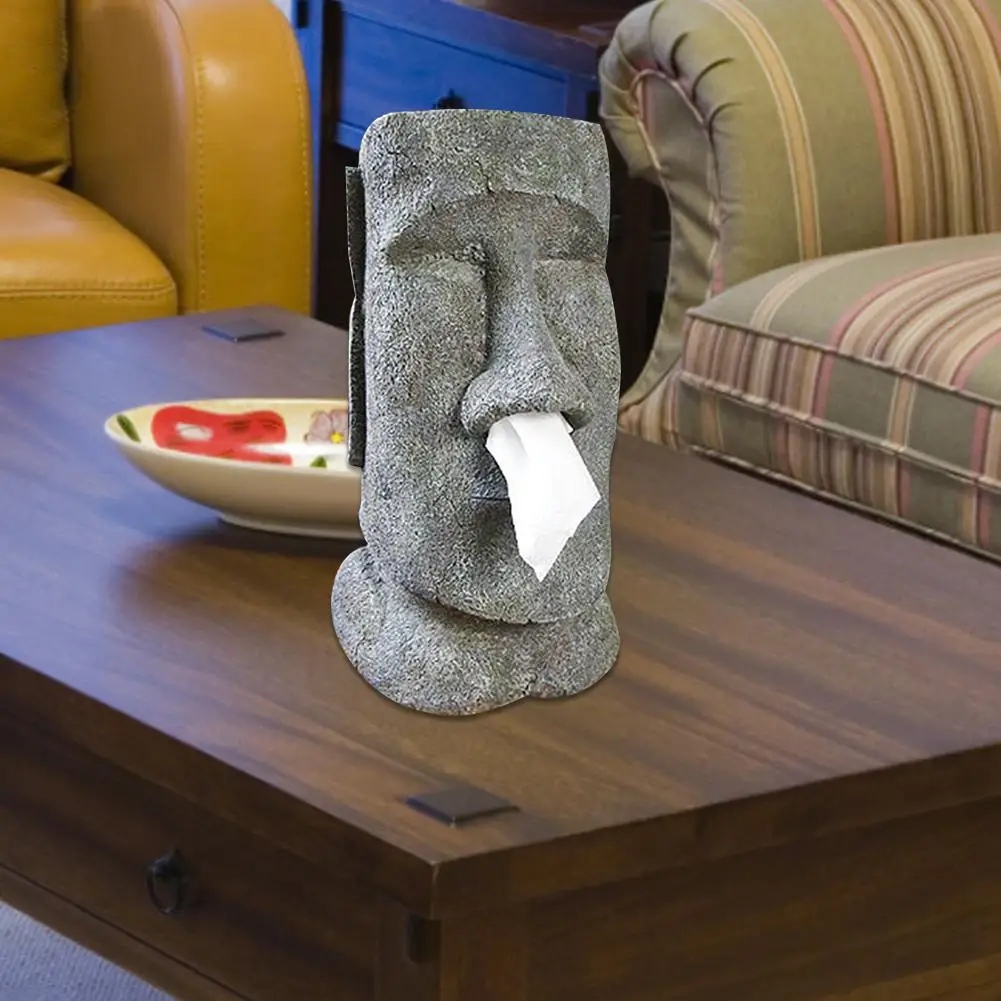 Полимерная Пасхальная Статуэтка Moai Stone People Face бумажные салфетки винтажный